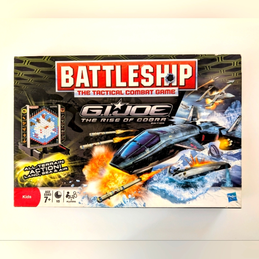 Vintage GI Joe Battleship The Rise of the Cobra Tactical Combat Board Game 2009